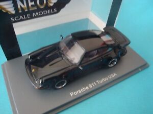 NEO - 43255- PORSCHE 911 Turbo (930) USA noir 1985