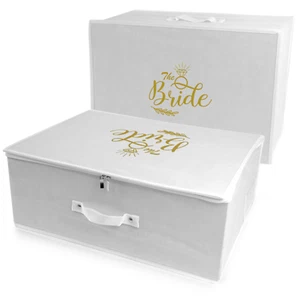 Wedding Dress Travel Storage Box The Bride Personalised Gown Travel Storage Box - Picture 1 of 9