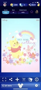 Topps Disney Collect Digital Cherry Blossom Pooh Sky Blue Insert Award - Picture 1 of 1