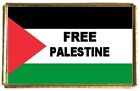 Free Palestine Gaza Freedom Gold Colour Badge With A Velveteen Bag