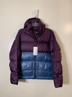 Marmot Guides Down fill Hoody puffer jacket purple fig moon river NWT sz L $275 - Image 1 of 4