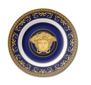 Versace Rosenthal Medusa Blue Plate 18 cm (7.09") - Official VERSACE - Picture 1 of 1