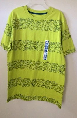 Boys SZ 16/18 Circo SS Fun Design Shirt~NEW~Hamburgers Guitars  - Imagem 1 de 2