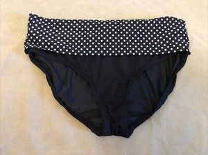 coco Reef swimsuit bottom black white polka dot possibly medium or large - Picture 1 of 6