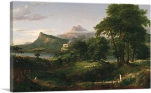 The Course of Empire: The Arcadian or Pastoral State Canvas Print by Thomas Cole - Picture 1 of 11