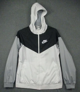 Nike Jacket Windrunner XL Youth Colorblock Raincoat Hooded Full Zip - Picture 1 of 9