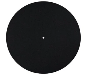 2 x Turntable - Record Player Felt Mats - Each Mat 2mm Thick - Black - BRANDNEW - Picture 1 of 2