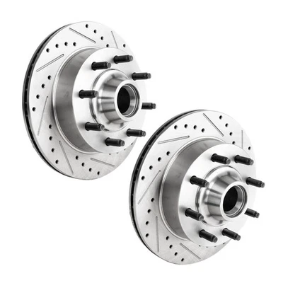 For Ford E-350 Econoline 1995-1998 Brake Discs Driver And Passenger Side | Pair Foto 1 de 4