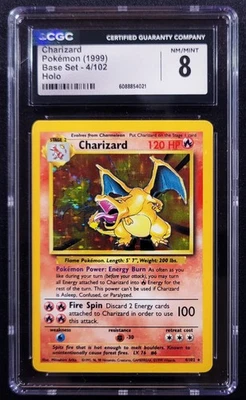 CHARIZARD 4/102 BASE SET HOLO ~ POKEMON GRAIL CARD ~ STRICTER GRADING THAN PSA - Image 1 of 2