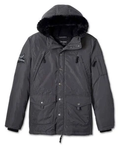 Harley-Davidson Men's Juneau Parka Winter Jacket - Black Pearl 97426-24VM - Picture 1 of 4