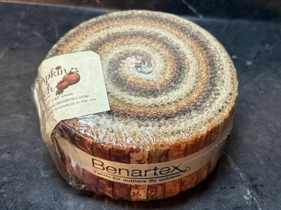 QUILTER'S BENARTEX ~PUMPKIN PATCH FALL COLORS ~JELLY ROLL~40-STRIPS~NEW - Image 1 of 4