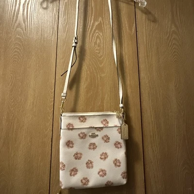 Vintage Coach Kitt Messenger Bag Pink Rose Pattern - Image 1 of 4