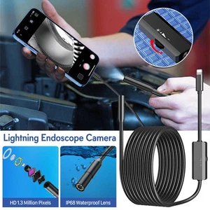 2-10M USB 8 LED Endoscope Waterproof Endoscope Camera Inspection for iOS - Picture 1 of 21