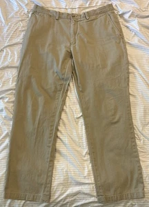 Polo Ralph Lauren pantaloni chino kaki pieghettati relaxed fit uomo 35x32 100% cotone - Foto 1 di 5