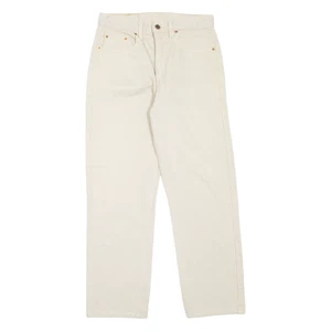Vintage LEVI'S 615 02 Jeans Orange Tab Mens Beige Regular Straight 90s W30 L27 - Picture 1 of 6
