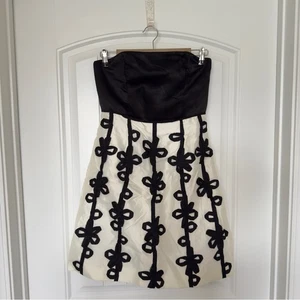 Lilly Pulitzer Sienna Ribbon Embroidered  Size 4 Strapless Silk Blend NWT Party - Picture 1 of 8