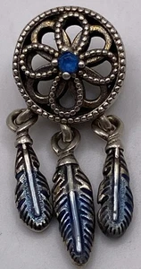 Autentico ciondolo Pandora S925 ALE SS blu acchiappasogni 2,3 g 799341C01 - Foto 1 di 4