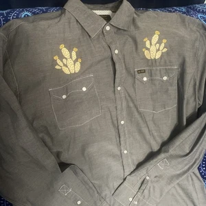 Camiseta a Presión Gaucha Howler Brothers Cactus Amarillo Rosa Austin City Limits XL Grande - Imagen 1 de 9