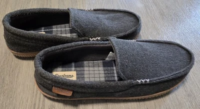 Туфли мокасины мужские Dearfoams уютные комфортные в елочку для помещений/улицы размер L - Изображение 1 из 4