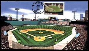 2001 Fenway Park FDC Baseball's Legendary Playing Fields Heritage Cachet - Picture 1 of 2