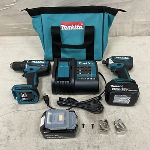 MAKITA XT281S Kit Combinado Inalámbrico 18V 2 Herramientas 1/2" Taladro 1900rpm Bolsa de Herramientas - Imagen 1 de 4