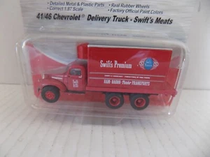 41/46 CHEVROLET DELIVERY TRUCK FOR SWIFT MEATS HO BY MINI METALS NEW - Picture 1 of 4
