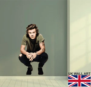 HARRY STYLES in FULL COLOUR  - Wall Art Sticker, Decal - Picture 1 of 1