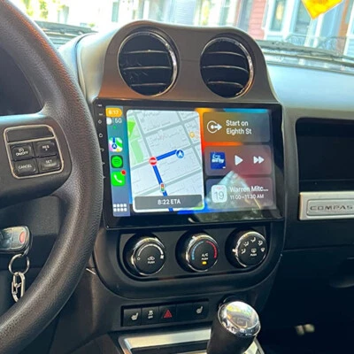 For Jeep Patriot Compass 2009-2016 Apple Carplay Car Stereo Radio GPS Android 13 Foto 1 de 4