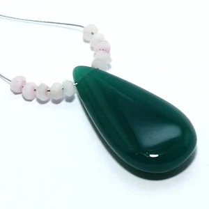 Cuentas de ópalo pera liso de ónix briolette natural suelto para hacer joyas - Imagen 1 de 5