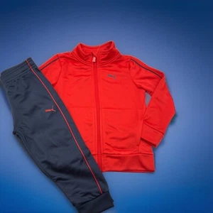 Puma Boys ( Toddler) Athletic Tricot Jacket And Pants Set, Size 3T - Picture 1 of 21