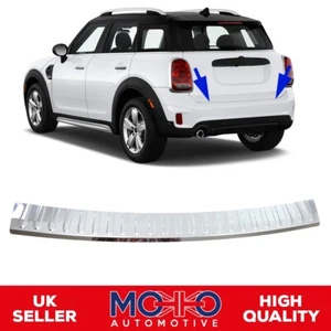PROTECTOR DE PARACHOQUES TRASERO CROMADO PROTECTOR CONTRA ARAÑAZOS SE ADAPTA A MINI COUNTRYMAN F60 2016-2021 - Imagen 1 de 6