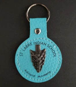 ST LABRE Indian School Keychain -Leather- Native American Ashland Montana - NEW - Picture 1 of 1
