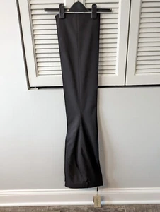 NWT Burberry London 98% Wool Black Dress Suit Pants WOMEN SIZE US 2 & 4 UNHEMMED - Picture 1 of 19