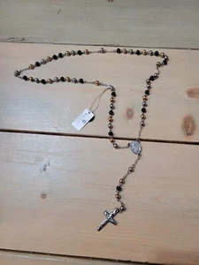 Blackjack Rosiry Men Necklace Stainless Steel - Picture 1 of 7