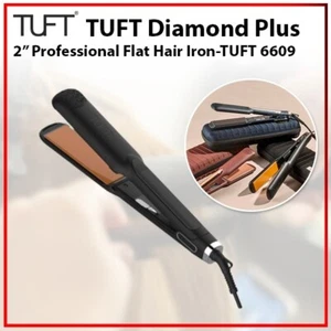 TUFT 6609 2.0" BLACK Nano Ceramic Professional Styler Hair Straightener Iron AU - Picture 1 of 12