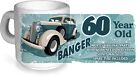 Funny 60 Year Old Banger Classic Car Motif for 60th Birthday CERAMIC Coffee MUG