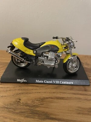 Maisto Moto Guzzi V10 Centauro Hachette 1:18 Bike Diecast 13 Motorcycle Yellow - Image 1 of 4
