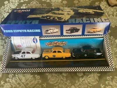 Vintage Corgi Zephyr Racing Team 3 Car Collectors Box D36/1 - Image 1 of 4