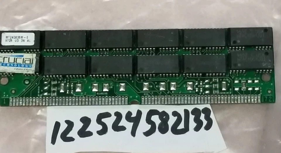 1PCS  32MB   8x36  2K 5V 4X4  FP  fast page  24CHIPS ecc non-parity 72pin simm  - Image 1 of 1