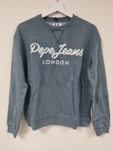 Pepe Jeans Womens Distressed Sweatshirt - Steel Grey, Size XS - Picture 1 of 2