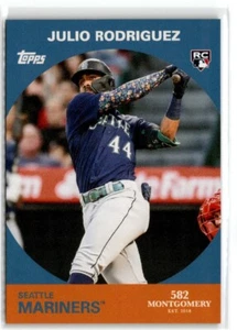 2022 Topps 582 Montgomery Club Set 5 Julio Rodriguez #15 RC Seattle Mariners - Bild 1 von 2