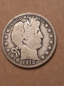 1912 D BARBER HALF DOLLAR - Picture 1 of 2