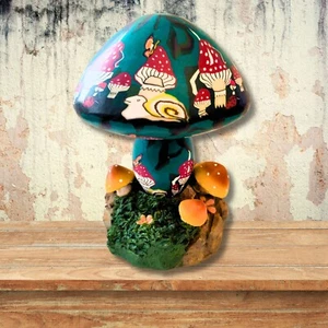 Vintage Fimo Mushroom Lamp - Picture 1 of 2