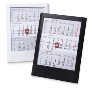 3-Monats-Tischkalender-Einsteckkalender-Aufsteller- 25/26 - Schwarz AKTIONSPREIS - Bild 1 von 1