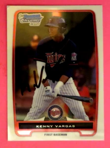 2012 Bowman Chrome 1st card, Minnesota Twins - KENNY VARGAS - autographed - Picture 1 of 1