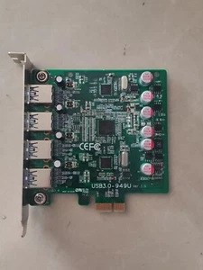 🔥1 pcs RENESAS UPD720202 PCIE to USB 3.0 4Ports PCI Express Expansion Card - Picture 1 of 4