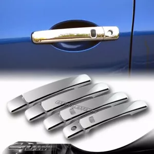 ABS cromado adhesivo manilla de la puerta cubre tapas con orificio de llave para 08-13 Nissan ROGUE - Imagen 1 de 3