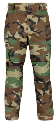 Propper International BDU Trouser 100% Cotton Ripstop Woodland X-Small Reg NWT - Image 1 of 2