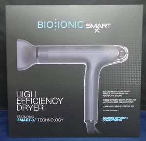 Bio Ionic SMART-X 1600W Hocheffizienztrockner - Schwarz - BRANDNEU - Bild 1 von 3