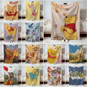 3D Cartoon Bear Flannel Blanket Soft Sofa Cover Throw Bedspreads Blankets Decor - Picture 1 of 26